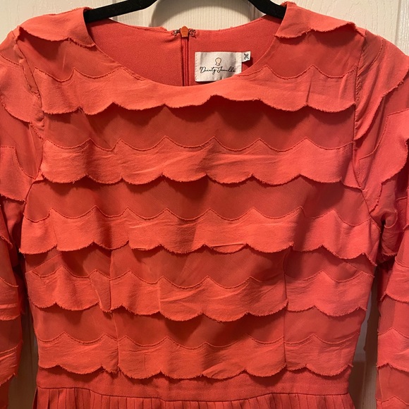 Petals & Pleats midi length dress - Picture 4 of 8